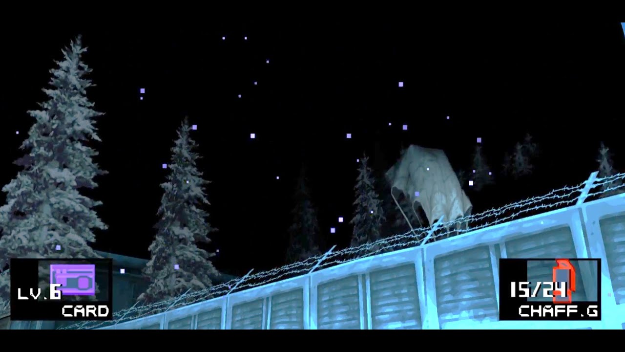 Metal Gear Solid 1 PS1 Easter egg, Liquid's parachute