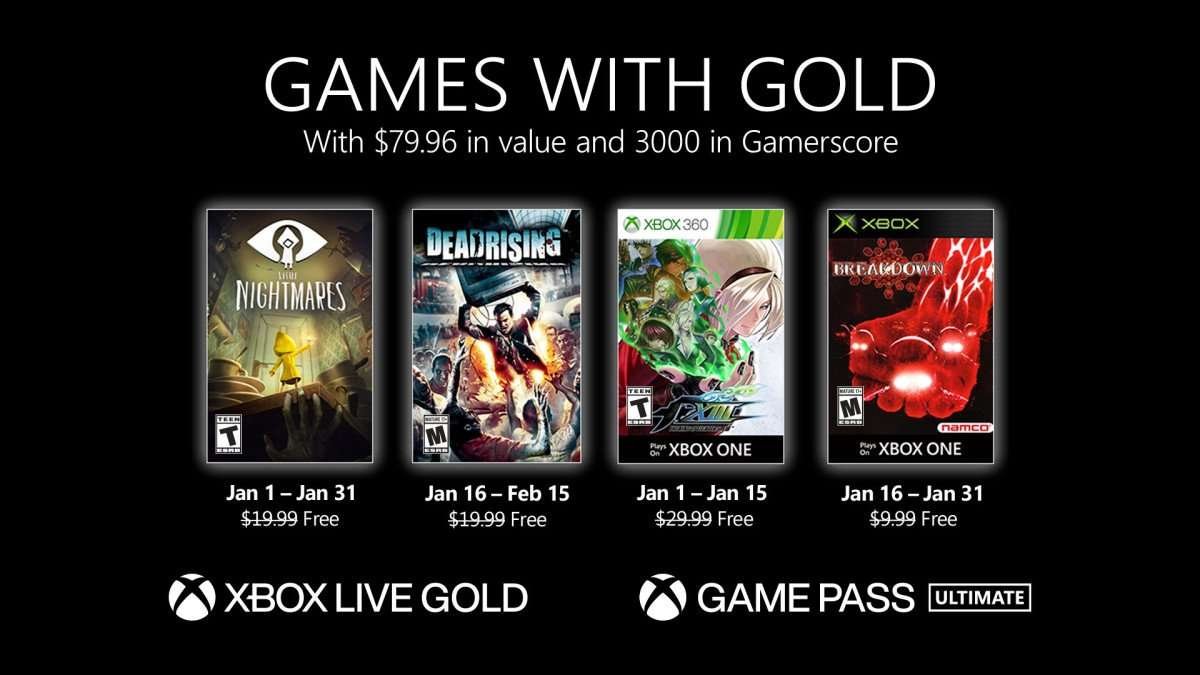 العاب Xbox Live Gold لشهر يناير 2021