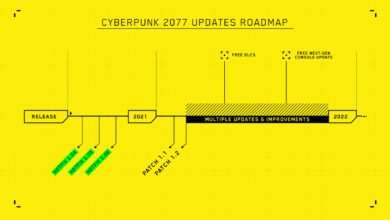 الإعلان عن مواعيد التحديثات القادمة للعبة Cyberpunk2077 و نسخ الجيل الجديد