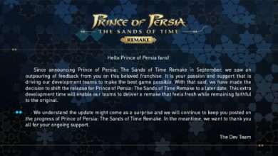 تأجيل لعبة Prince Of Persia: The Sand Of Time Remake الى وقت لاحق من عام 2021