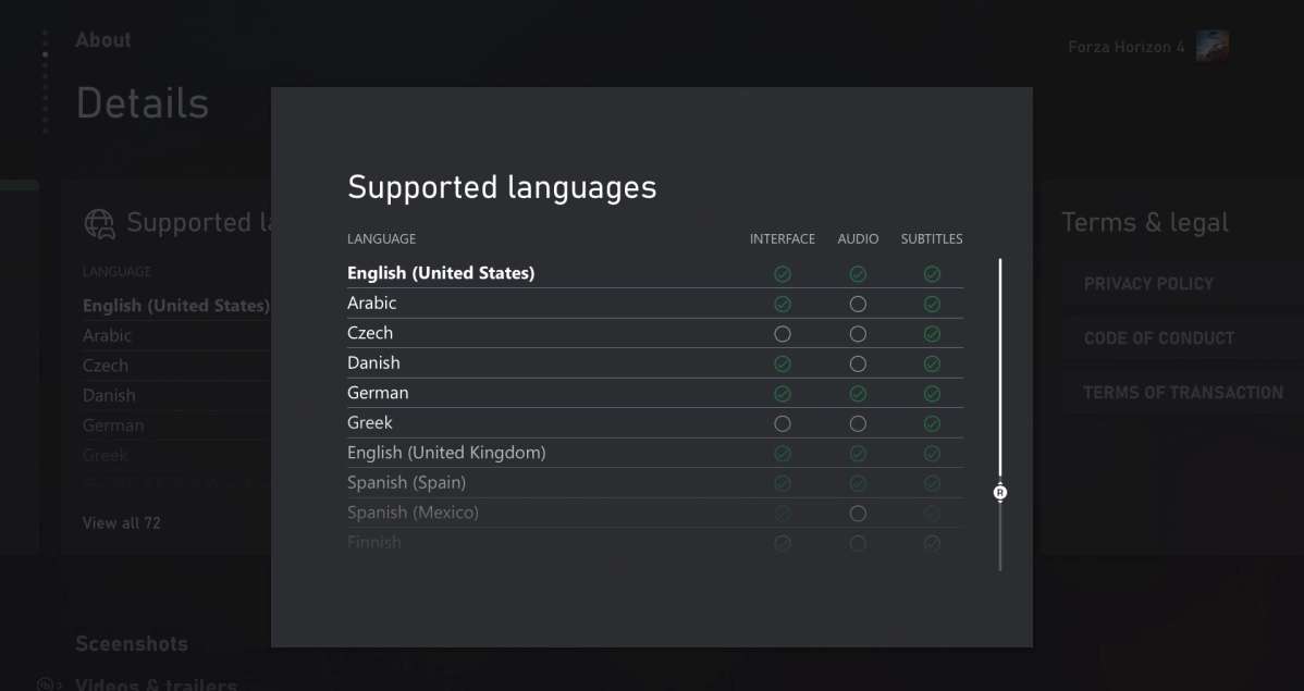 تحديث متجر Xbox الجديد يجلب معه ميزة إظهار اللغات