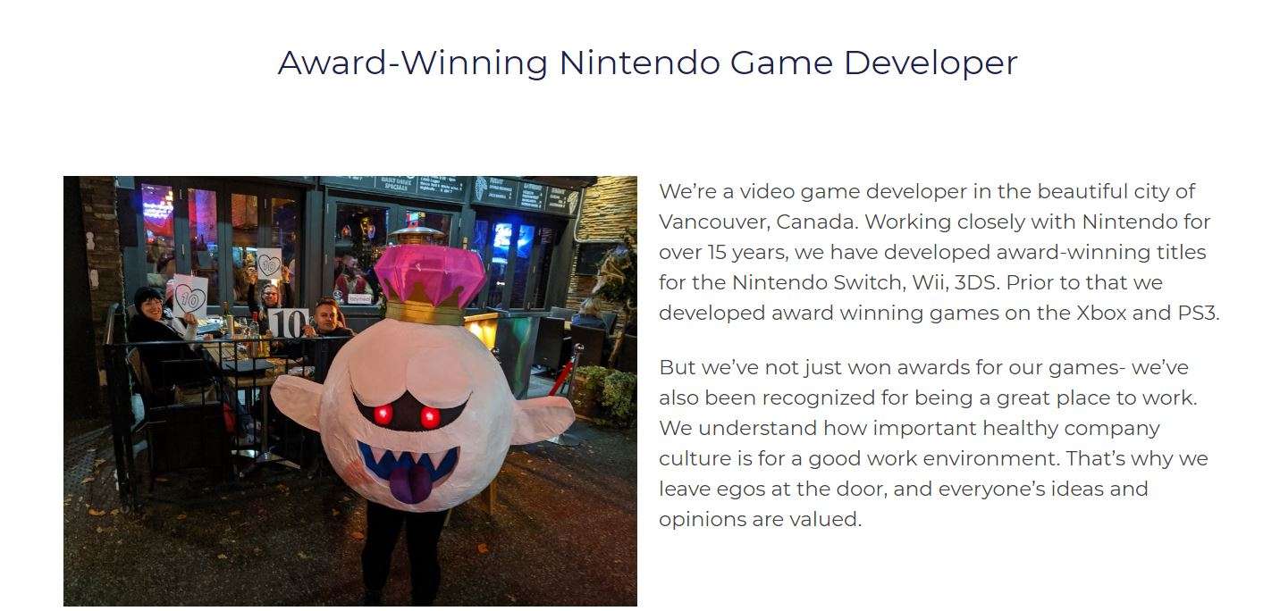 إستيديو Next Level Games يحدث صفحة موقعه