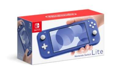 Switch Lite باللون الأزرق قادم في شهر مايو