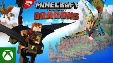 عرض لاضافة Minecraft الجديدة How to Train Your Dragon