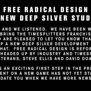 اعادة تشكيل و تنظيم استديو Free Radical Design من اجل مشروع جديد