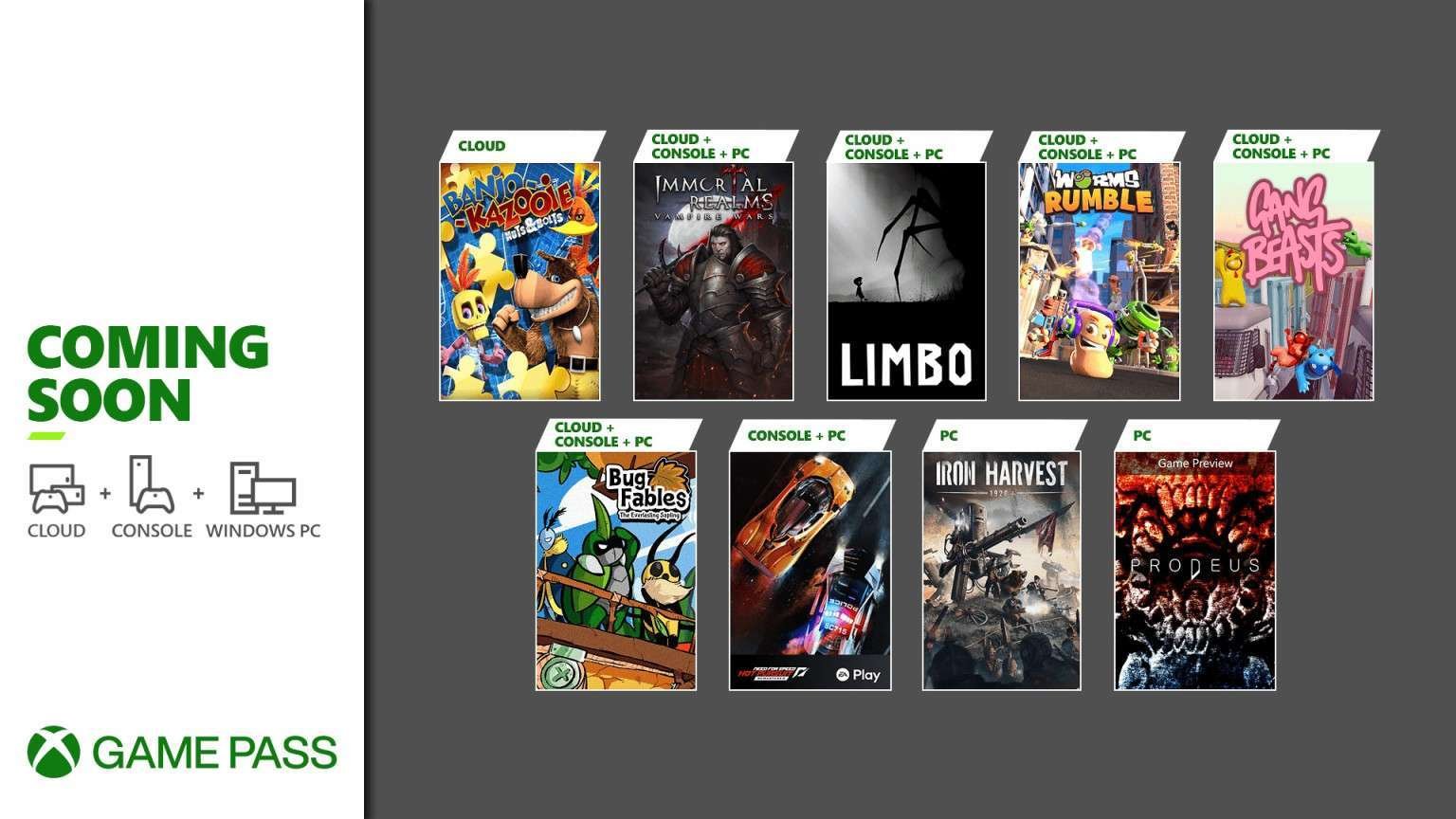 قائمة ألعاب Xbox Game Pass القادمة نهاية الشهر