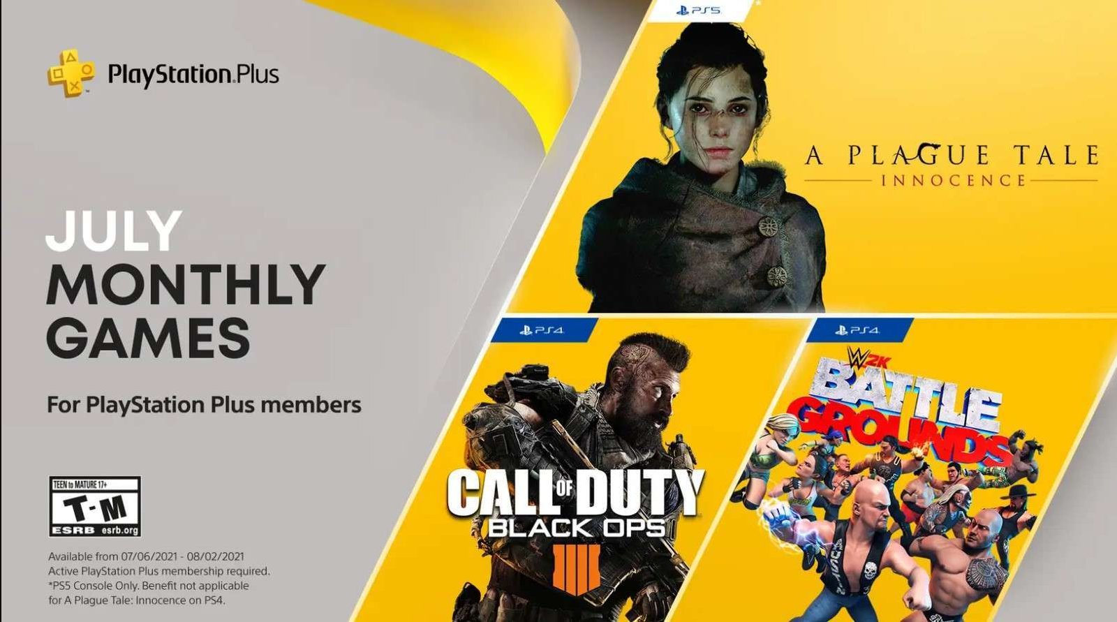 ألعاب خدمة PlayStation Plus المجانية لشهر يوليو 2021