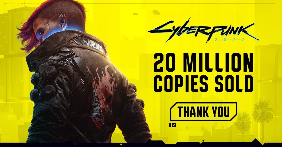 لعبة Cyberpunk 2077 تبيع أكثر من 20 مليون نسخة