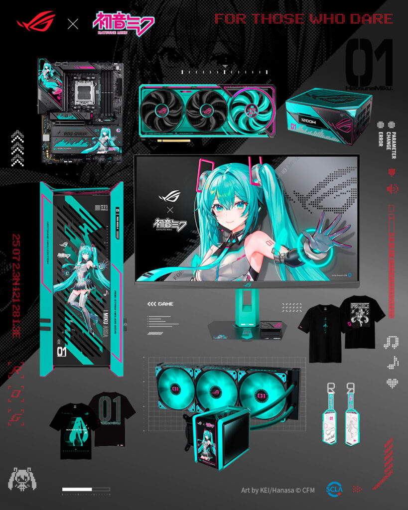 شركة ASUS تكشف النقاب عن مجموعة ROG x Hatsune Miku Edition
