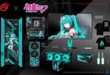 شركة ASUS تكشف النقاب عن مجموعة ROG x Hatsune Miku Edition