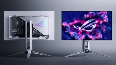 الكشف عن شاشات ألعاب OLED من Asus في معرض Gamescom 2025