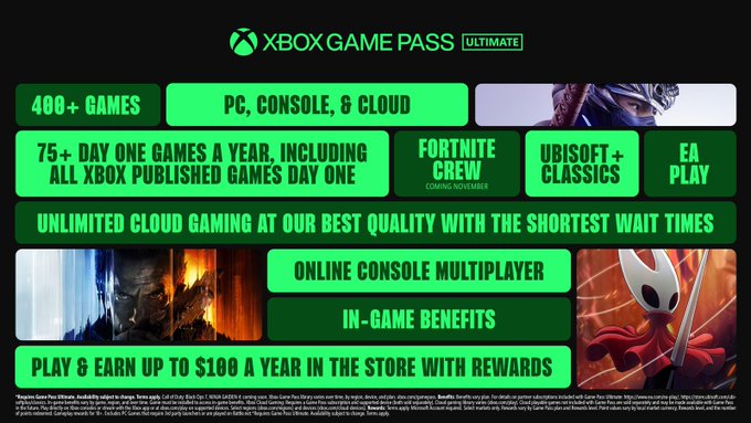 أسعار خدمة Xbox Game Pass لعام 2025