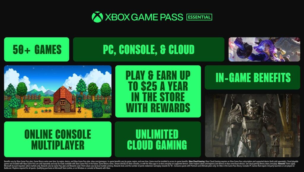 أسعار خدمة Xbox Game Pass لعام 2025