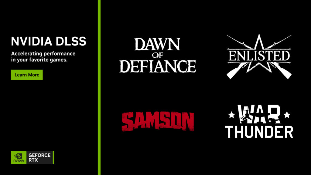 تحديثات DLSS 4.5 متاحة الآن لألعاب War Thunder و Enlisted و Dawn of Defiance من NVIDIA