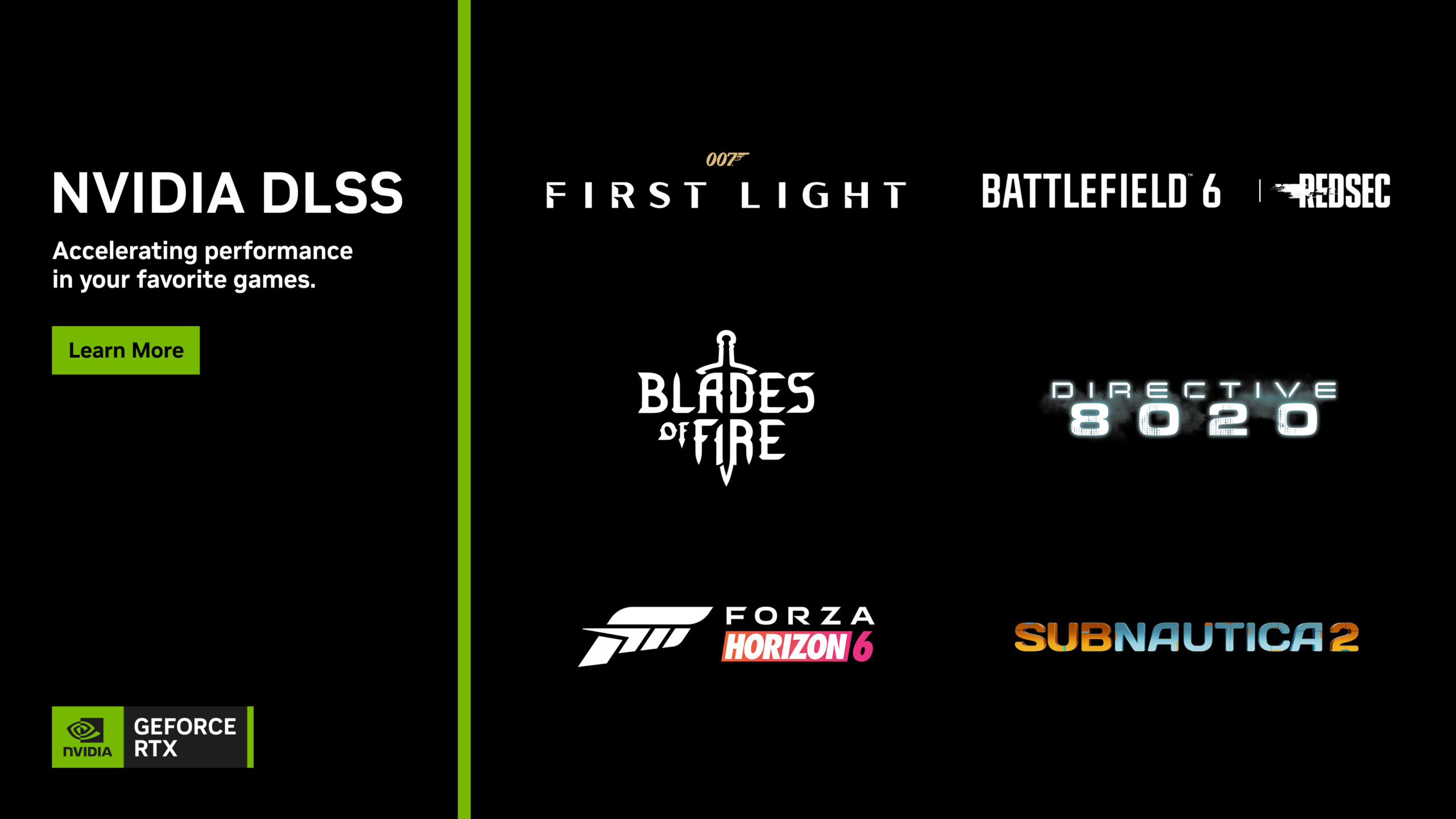 إطلاق DLSS في Forza Horizon 6 و Directive 8020 بجانب حزمة GeForce RTX 50 جديدة لـ 007 First Light