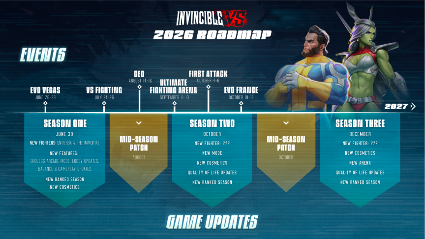 شخصيات جديدة ومحتوى مستمر الموسم الأول من Invincible VS ينطلق غدًا